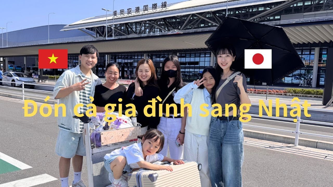 「VLOG」Đón Đại Gia Đình Sang Nhật | Cho Cả Nhà Đi Ăn Thử Món Sashimi Siêu Ngonnn | Vợ Chồng Việt Nhật