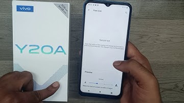 How to change font size in VIVO Y20A/VIVO Y20G| How do I change the font size on my vivo y20a/y20g