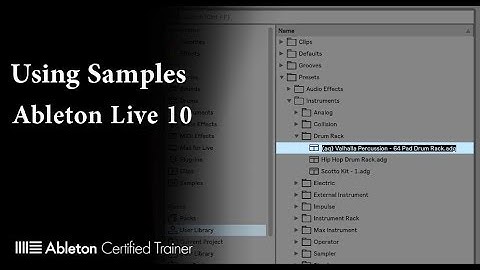 Using Samples in Ableton Live 10