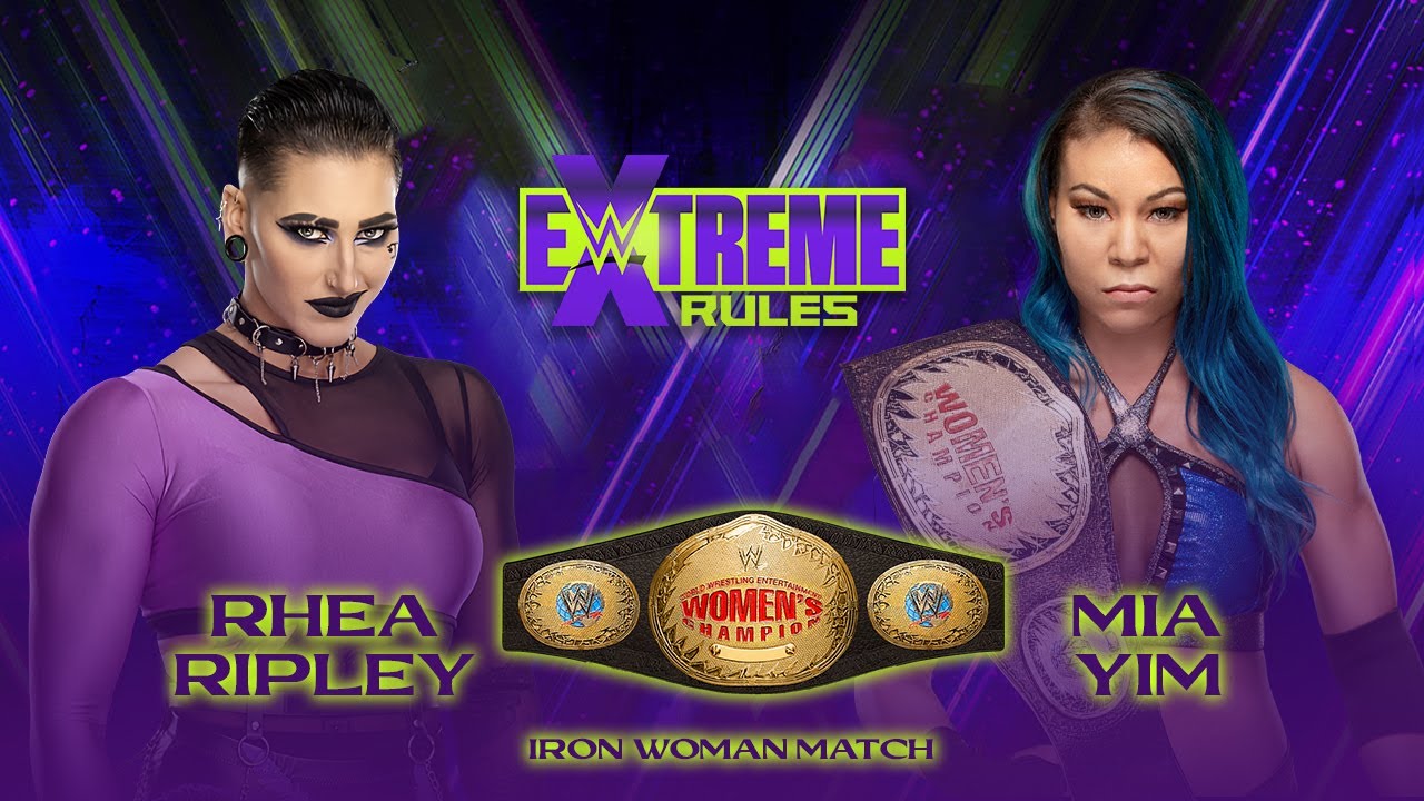 Rhea Ripley vs. Mia Yim Iron Woman Womens Championship Extreme Rules 2023 (WWE 2K22