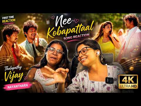 Nee Kobapattaal Song Reaction ❤️ | Thalapathy Vijay's Cutest Love Song! 😍🔥
