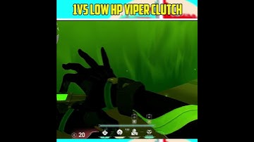 1V5 Low HP Viper Clutch In Valorant | #shorts #valorant #valorantclips #ytshorts #trending