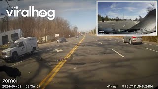 Rear End Collision Captured On Dashcam || Viralhog