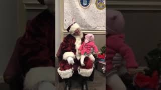 Baby meets Santa