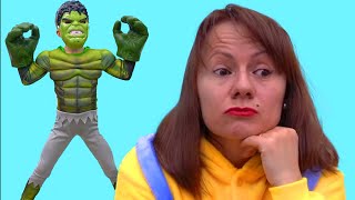 Ce i a facut Hulk mamei ? Sketch | Video pentru copii - YouTube