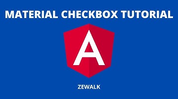 Angular Material Checkbox Tutorial