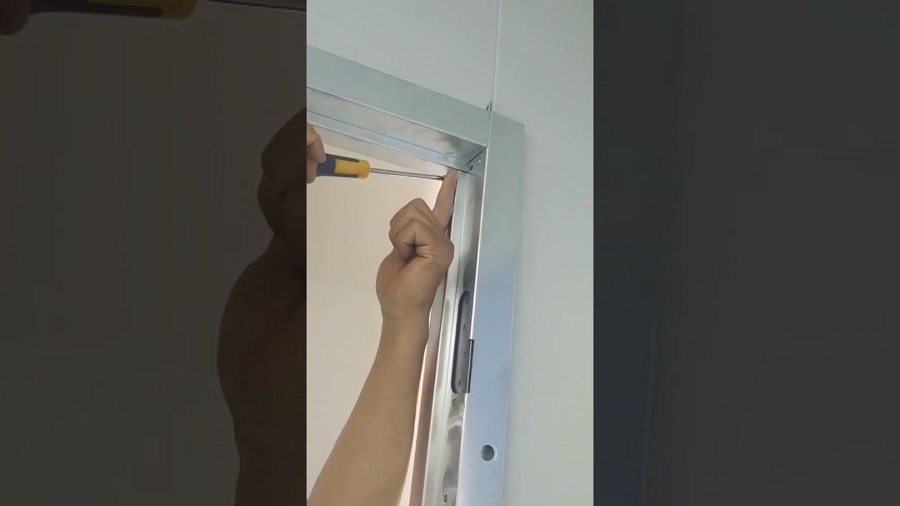 BRD clean room door installation - YouTube