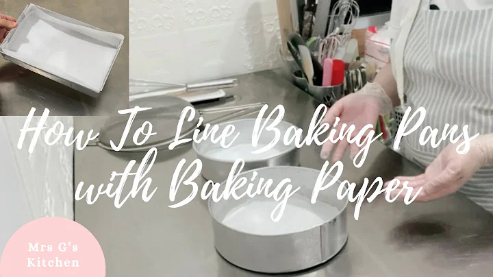 How To Line Baking Pans with Baking Paper| 2 Ways| Baking Tips by Mrs G| Mrs Gs Kitchen