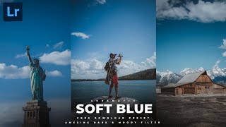 Lightroom free mobile presets dng file download | Soft blue color effect | Lr mobile tutorial screenshot 1