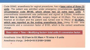 CPT CODING GUIDELINES FOR ANESTHESIA PART 1