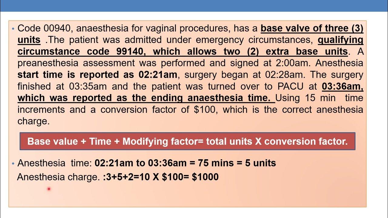 CPT CODING GUIDELINES FOR ANESTHESIA PART 1 YouTube