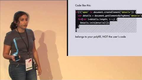 [JSConfEU 2011] Lea Verou: Polyfilling the gaps