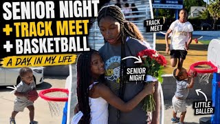     Senior Night + Track Meet + Basketball… Busy Family Day In Our Life!