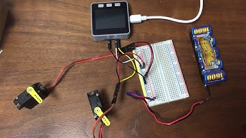 M5StackでEPS32servoで複数のサーボを動かしてみた。