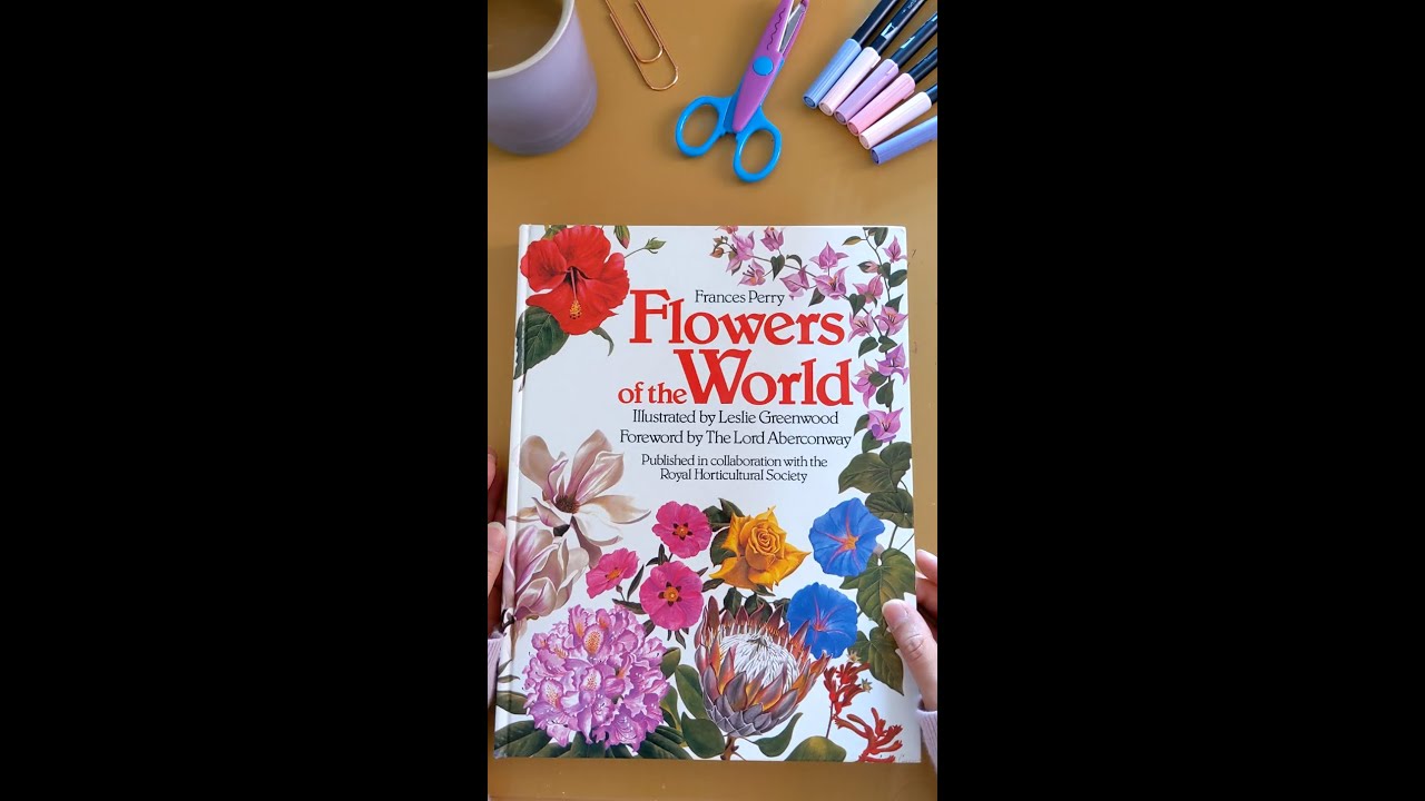 Flowers of the World - Vintage Flower Book Flip Through - YouTube