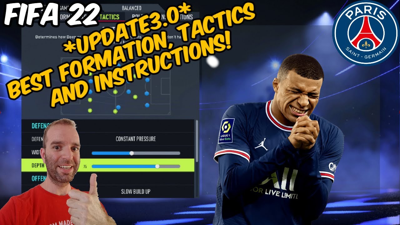 *UPDATE 3.0* FIFA 22 BEST PSG Formation, Tactics and Instructions