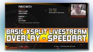 SpeedArt : XSplit Live Stream Overlay Design