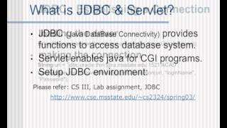 JDBC And Servlet Tutorial for beginners
