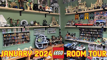 Lego Room Tour January 2024 | Star Wars | Harry Potter | LegoMaster738