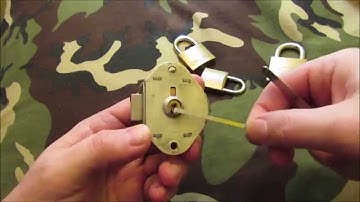 Wow! Master Lock no. 37 picked open in under 10 seconds!