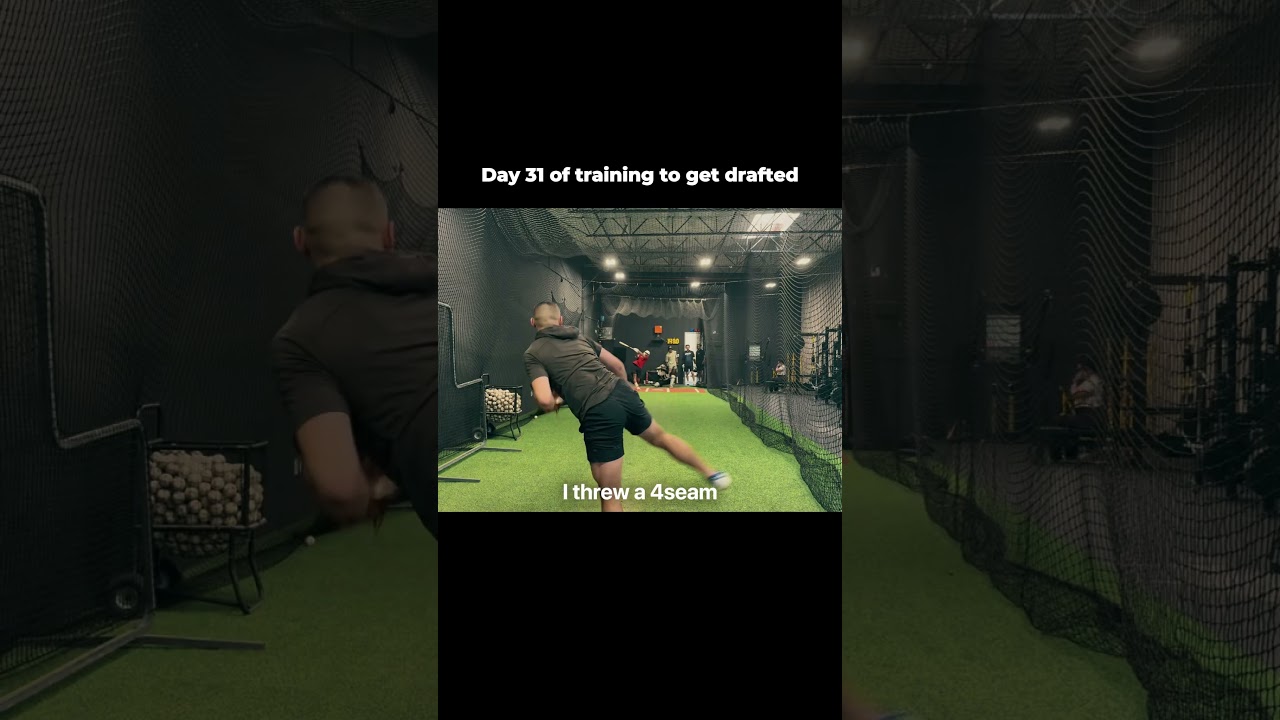 Day 31 of training to get drafted: Facing a live hitter