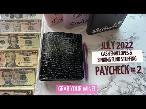 Cash Envelope Stuffing|Sinking Funds/Paycheck # 2|Grab your WINE!!!!