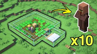 EASY Infinite Villager Breeder Tutorial For Minecraft 1.16+