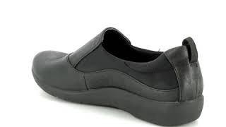 Clarks Sillian Paz D Fit Black Comfort Shoes