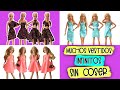 Cómo hacer Ropa para Barbie. Vestidos infinitos sin coser. ¡Muy fácil!