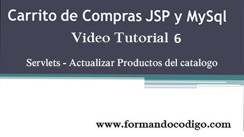 Tutorial Carrito de Compras JSP 6 - Carrito