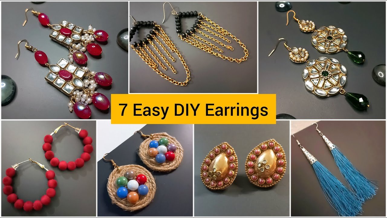 Earring Studs DIY - 14 Ideas * Moms and Crafters