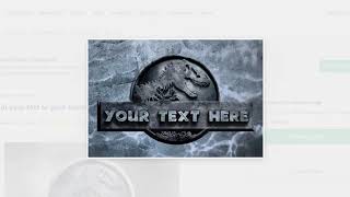 Jurassic world logo - Put your text or your name on JURASSIC LOGO