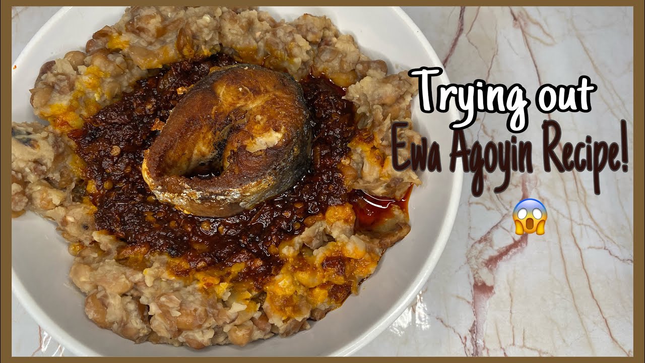 I TRIED TO MAKE AGOYIN SAUCE | NIGERIAN STREET FOOD| EWA AGOYIN RECIPE