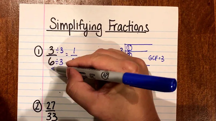 Simplifying Fractions (Using Greatest Common Factor)