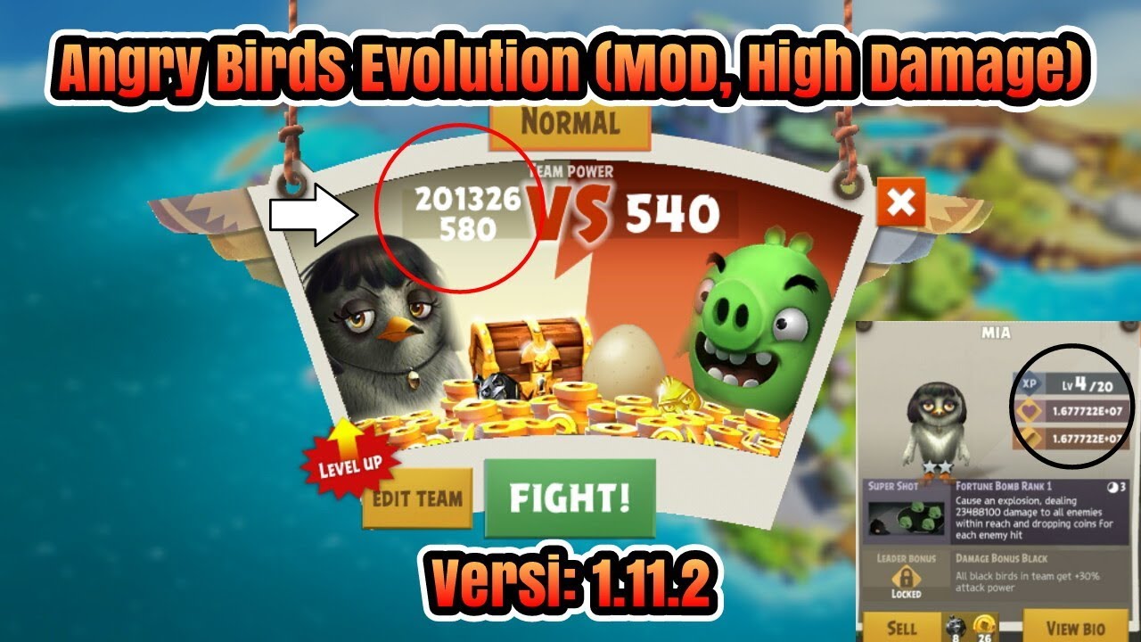Angry Birds Evolution (MOD, High Damage) YouTube
