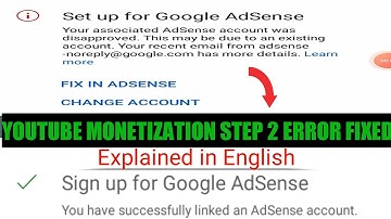 How to fix YouTube Monetization Step 2 error (step-by-step guides)