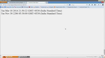 JavaScript Date and String Objects 2/16