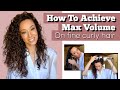 HOW TO ACHIEVE MAX VOLUME ON FINE CURLY HAIR | EASY STYLING ROUTINE