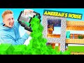 I SLIMED AMEERAHS MINECRAFT HOUSE!