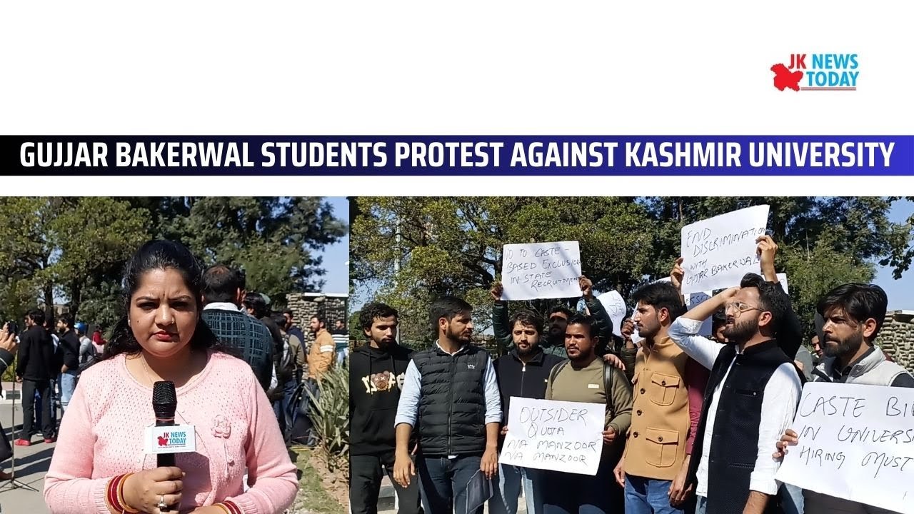 Gujjar Bakerwal students protest against Kashmir University | JK News ...