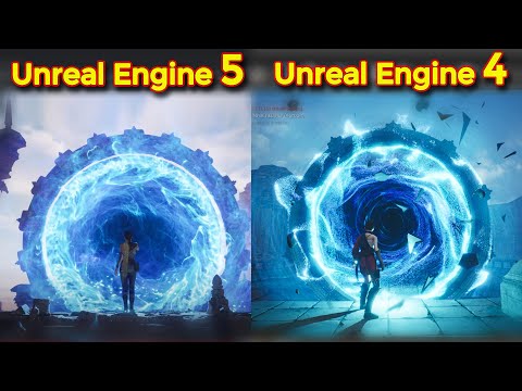Portal Effect in Unreal Engine 4 inspired from Unreal Engine 5 Portal | UE4 Niagara Portal