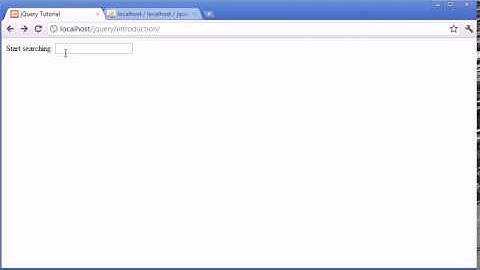 jQuery Tutorial   179   Instant search