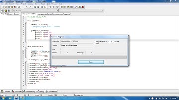 membuat titik dev c++ open GL