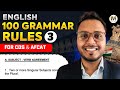 Top 100 Grammar Rules- 3 for CDS &amp; AFCAT 2025 | PYQs, Examples &amp; Tricks to Score High in English