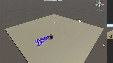 Drawing rays in a view cone with unity