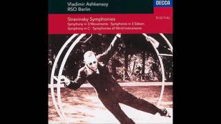 ストラヴィンスキー － 管楽器のための交響曲　アシュケナージ　ベルリン放送響