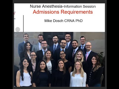 UDM CRNA  Admissions Requirements