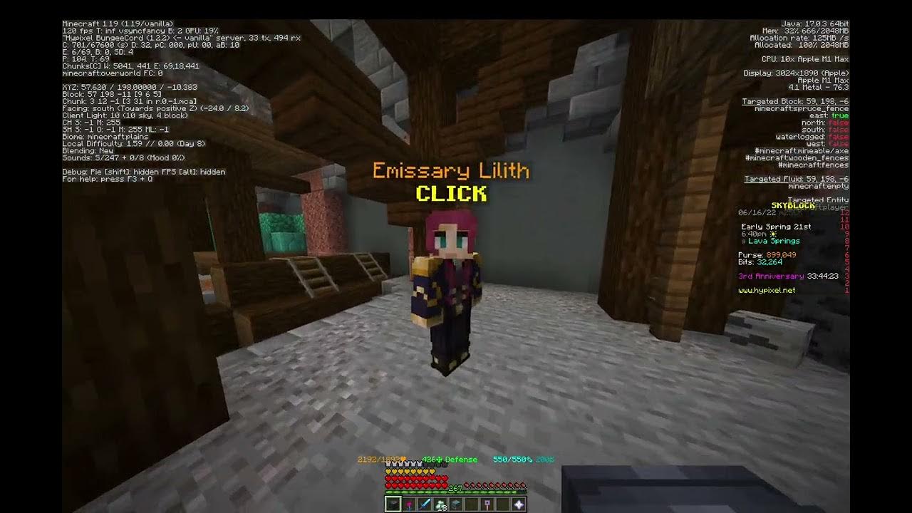 POV unlocking travel scroll to nucleus Hypixel skyblock YouTube