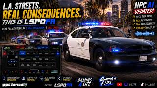 This LAPD Patrol Feels TOO REAL! | NEW G4L Siren & Lighting Control Panel + NPC AI | GTA 5 LSPDFR