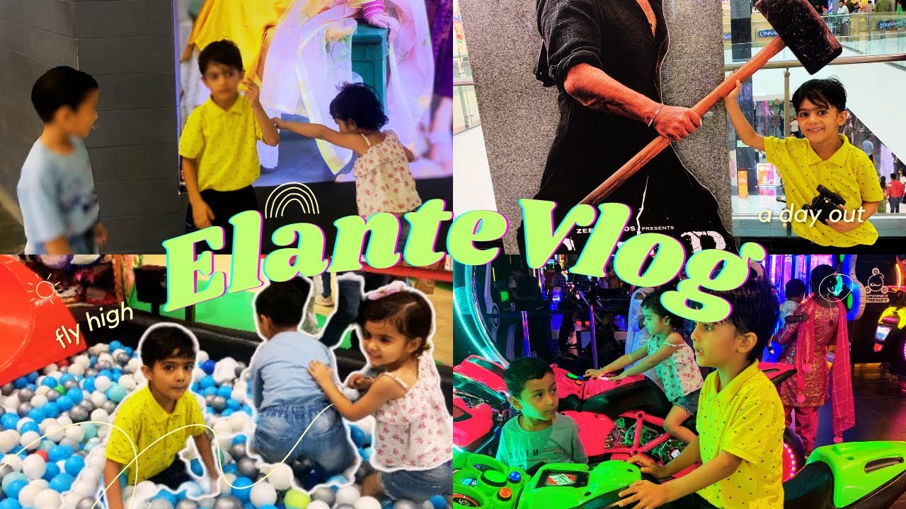 A DAY AT ELANTE MALL CHANDIGARH PLAY ZONE 🛝⚽️ elantemall playzone YouTube